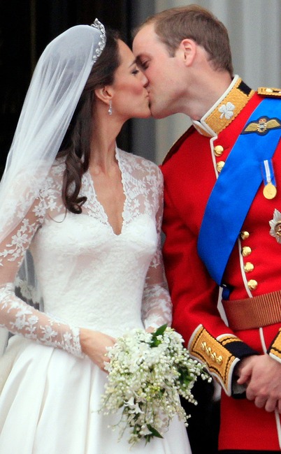 Prince William, Kate Middleton, Royal Wedding, Kiss